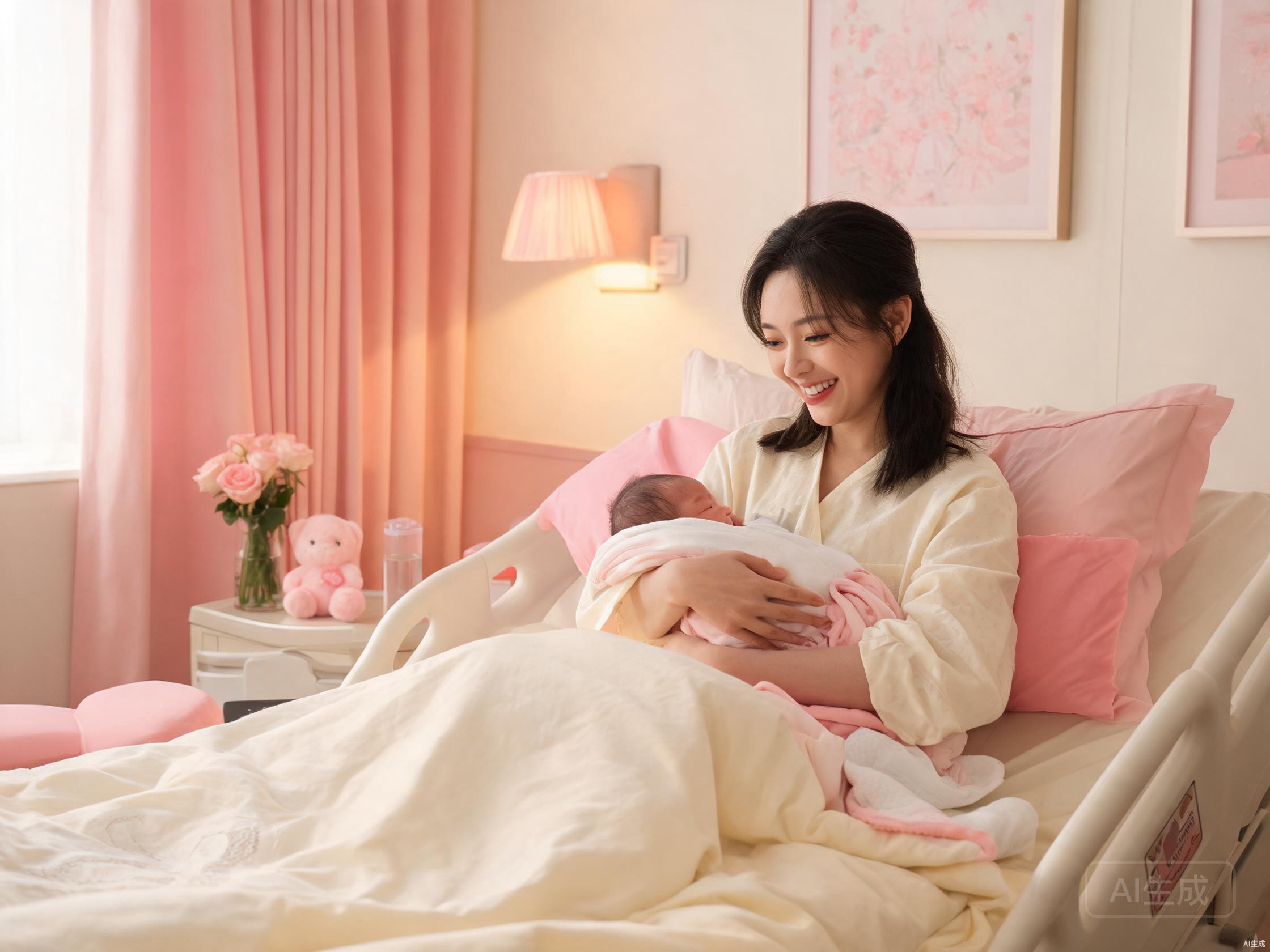 顺产宝妈月子休养场景